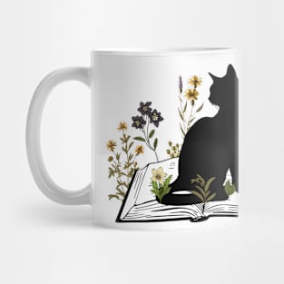 cat black book Mug